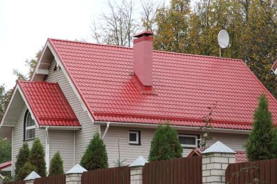 Лот: 7245409. Фото: 1. Металлочерепица 1,19х1,50м вишня... Кровельные материалы