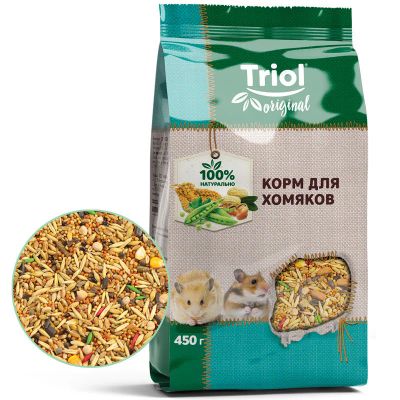 Лот: 15833739. Фото: 1. Корм для хомяков Triol,450г. Корма