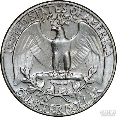 Лот: 10061452. Фото: 1. Квотер (25 центов). 1965. Америка