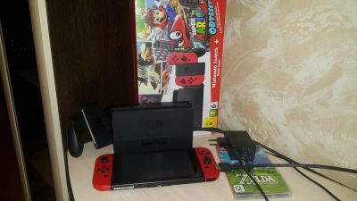 Лот: 12976295. Фото: 1. Nintendo Switch + Legend of Zelda... Игровые приставки, консоли