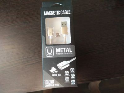 Лот: 10678054. Фото: 1. Магнитный USB Кабель microUSB... Дата-кабели, переходники