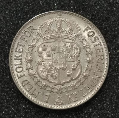 Лот: 23044557. Фото: 1. 1 крона 1939 года. Швеция. Король... Европа