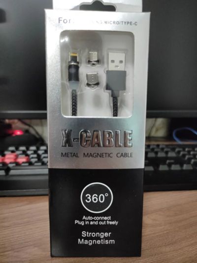 Лот: 16601560. Фото: 1. Магнитный кабель USB Micro-USB... Дата-кабели, переходники