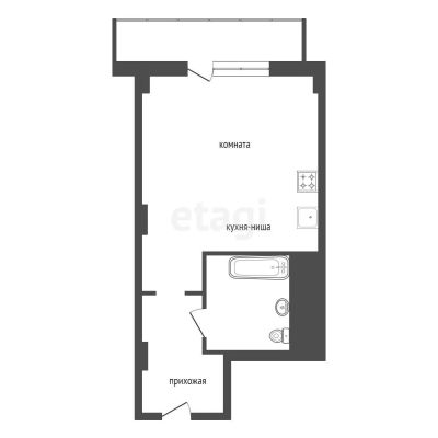 Лот: 24982646. Фото: 1. Продам 1-комн. кв. 27 кв.м. Красноярск... Квартиры, студии