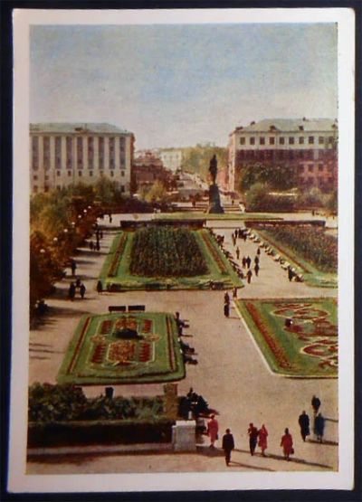Лот: 6049831. Фото: 1. Открытка Горький. Площадь имени... Открытки, конверты