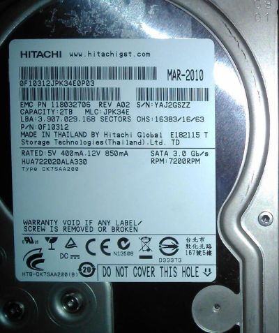 Лот: 6202153. Фото: 1. Жесткий диск 2000Gb еще один. Жёсткие диски (HDD)