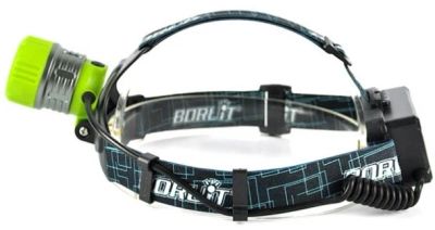 Лот: 10039740. Фото: 1. Фонарь налобный Boruit B11, зеленый... Фонарики
