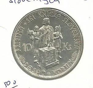 Лот: 5814773. Фото: 1. Словакия монета 10 крон "массон... Европа