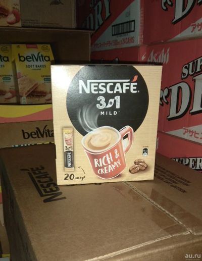 Лот: 17461187. Фото: 1. кофе 3 в 1 Nescafé mild нескафе. Чай, кофе, какао