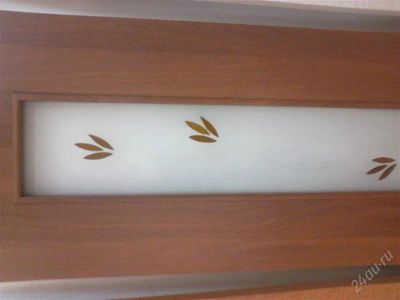 Лот: 2498294. Фото: 1. Дверь цветочки, матовое стекло. Двери межкомнатные