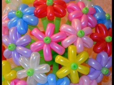 Лот: 9154535. Фото: 1. Цветы из шаров к 8 марта :-). Воздушные шары