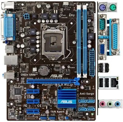Лот: 19957415. Фото: 1. Intel core i5 2300\p8h61-mlx 2... Материнские платы