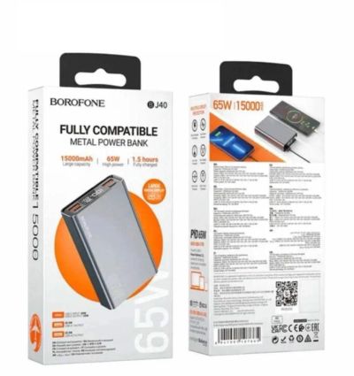 Лот: 22142307. Фото: 1. Power Bank BOROFONE BJ40 15000mAh... Внешние, портативные аккумуляторы для смартфонов (Power bank)