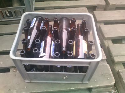 Лот: 8220089. Фото: 1. Бутылки пивные аян. Контейнеры, банки