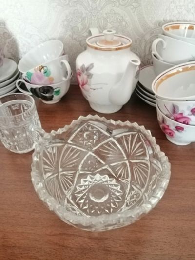 Лот: 15947346. Фото: 1. Хрустальная вазочка. Вазы