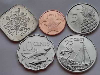 Лот: 18147832. Фото: 1. Набор монет Багамских островов... Америка