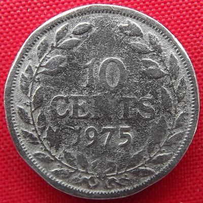 Лот: 18896606. Фото: 1. (№2877) 10 центов 1975 (Либерия... Африка