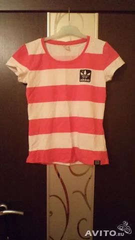Лот: 4191126. Фото: 1. Футболка новая Adidas розовая... Футболки, топы и майки