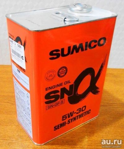 Лот: 13596685. Фото: 1. Sumico Alpha`S SN 5W-30 Semi-Synt... Масла, жидкости