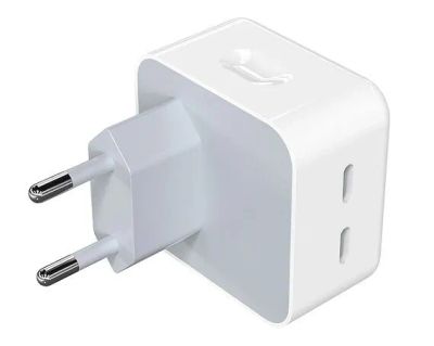 Лот: 20884726. Фото: 1. СЗУ-2USB-C hi-copy, 35W, белый. Зарядные устройства, блоки питания, адаптеры сетевые для смартфонов