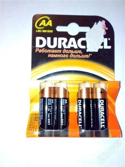 Лот: 785734. Фото: 1. батарейки DURACELL AA. Батарейки, аккумуляторы, элементы питания