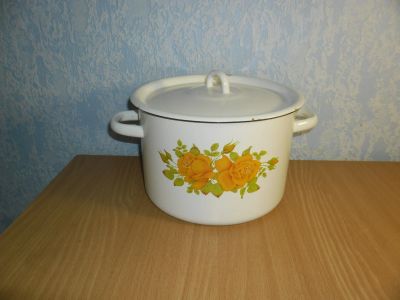 Лот: 12854082. Фото: 1. Новая советская эмалированная... Кастрюли