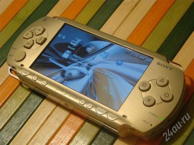 Лот: 682589. Фото: 1. PSP fat 1006 Gold Exclusive, прошита... Игровые приставки, консоли