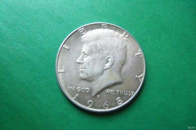 Лот: 17053907. Фото: 1. США полдоллара 50 центов 1968... Америка