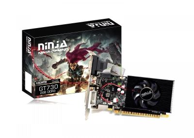 Лот: 18329097. Фото: 1. 2Gb GeForce GT730 Ninja NK73NP023F. Видеокарты