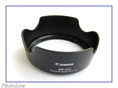 Лот: 4956554. Фото: 1. Бленда Canon EW-63C для объектива... Крышки, бленды