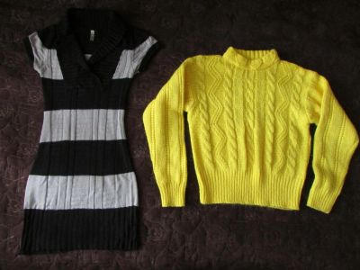 Лот: 7435662. Фото: 1. Трикотажное платье и кофта р.42-44. Другое (женская одежда)