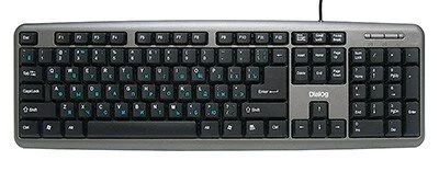 Лот: 4452140. Фото: 1. Клавиатура Dialog KS-020U, Gray... Клавиатуры и мыши