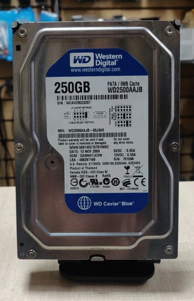 Лот: 21256322. Фото: 1. HDD 3.5"/IDE/250Гб/7200 об\мин... Жёсткие диски (HDD)