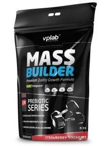 Лот: 9536236. Фото: 1. Гейнер Mass Builder VPlab 5kg... Спортивное питание, витамины