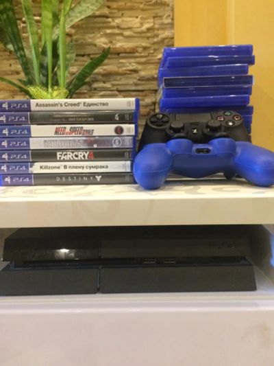 Лот: 9829745. Фото: 1. PlayStation 4 500gb. PS4. 7 дисков... Игровые приставки, консоли