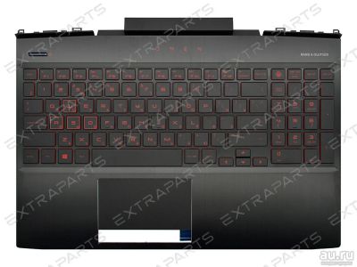 Лот: 17545087. Фото: 1. Топ-панель HP Omen 15-dc черная. Клавиатуры для ноутбуков
