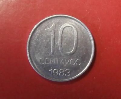 Лот: 18340443. Фото: 1. Аргентина 10 сентаво 1983 С 1... Америка