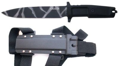 Лот: 3486983. Фото: 1. Нож "скала" с пластиковым чехлом... Ножи, топоры