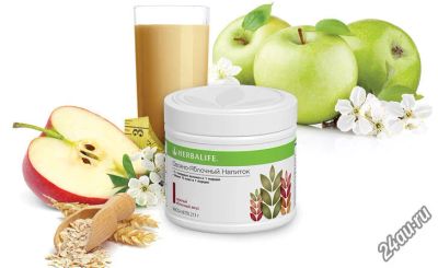 Лот: 6155305. Фото: 1. Herbalife - (гербалайф) Овсяно-яблочный... Диетическое питание