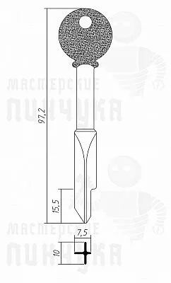 Лот: 12028672. Фото: 1. ключ 151 KR015 крест. Материалы и сырьё