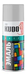 Лот: 12943313. Фото: 1. Краска-спрей Kudo KU-1017 светло-серая. Краски, лаки, растворитель