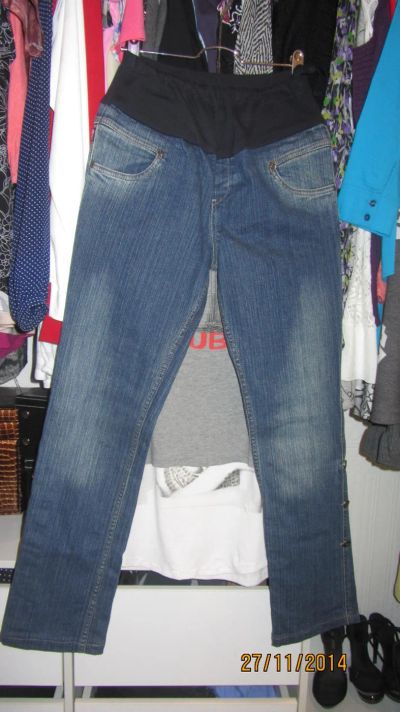 Лот: 7356901. Фото: 1. бриджи - джинсы удобные. тянутся... Брюки, капри, комбинезоны
