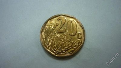 Лот: 1990456. Фото: 1. 20 центов Южная Африка 2007 год... Африка