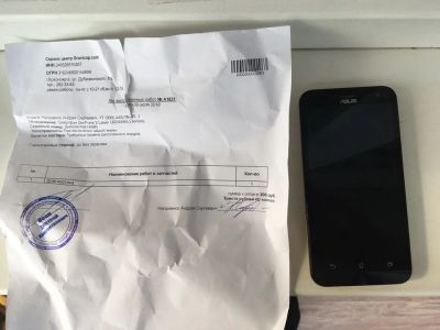 Лот: 11791931. Фото: 1. Asus ZenFone ze500kl (неисправен. Смартфоны