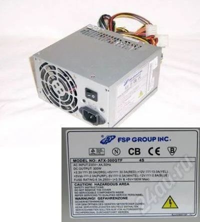 Лот: 534329. Фото: 1. БП FSP ATX-300GTF 300W. Корпуса, блоки питания