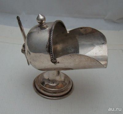 Лот: 14574943. Фото: 1. Сахарница с ложкой старинная... Другое (антиквариат)