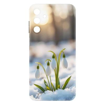 Лот: 25133656. Фото: 1. Чехол Krutoff Soft Case "Подснежники... Чехлы, бамперы