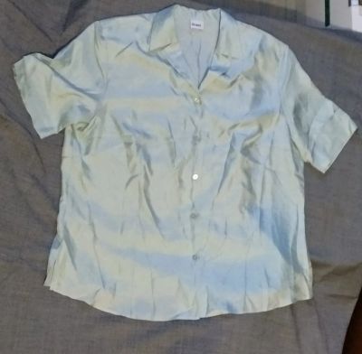 Лот: 15423965. Фото: 1. Блуза, нежный мятный оттенок... Блузы, рубашки