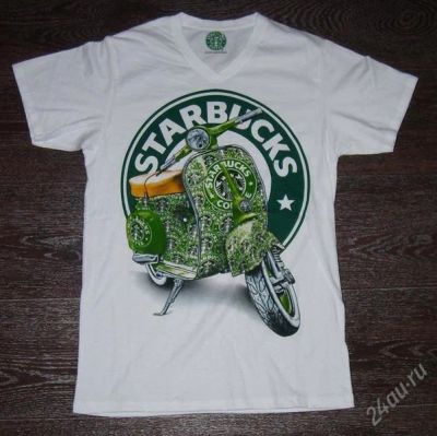 Лот: 1790359. Фото: 1. Футболка Starbucks Coffee. Футболки, поло