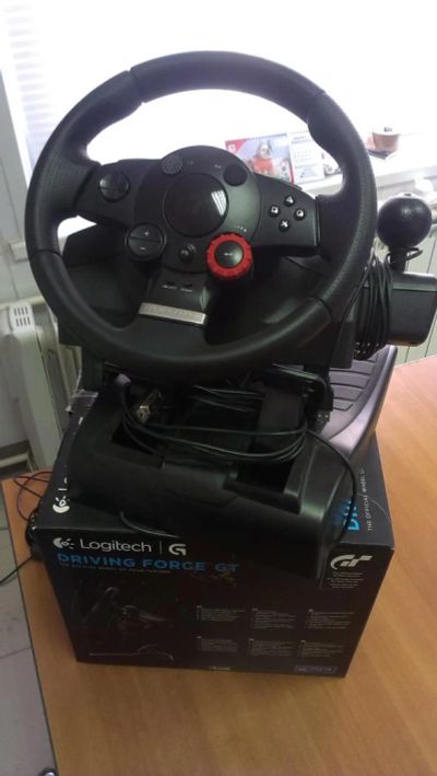 Лот: 8498023. Фото: 1. Руль Logitech Driving Force GT. Рули, джойстики